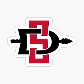 SDSU Aztecs Sticker - Sticker Graphic - Auto, Wall, Laptop, Cell, Truck Sticker for Windows, Cars, Trucks