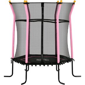 Soozier Trampoline for Kids, Toddler Trampoline Indoor/Outdoor with Net, Safety Enclosure, Boys and Girls Birthday Gift for 3-10 Years Old