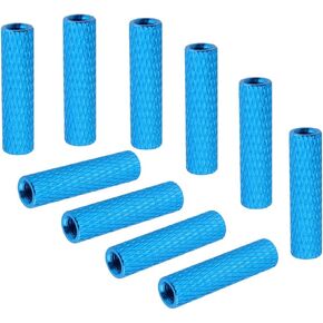 10PCS HobbyPark Aluminum M3x30mm Standoff Spacer Female-Female Round Column for Remote Control Multirotor Parts DIY Blue