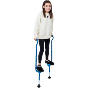Flybar Maverick Walking Stilts for Kids - 5 Adjustable Height’s, Sturdy, Easy Assembly, Wide Non-Slip Rubber Bottom Tip, Foam Grips, Outdoor Toys for Kids 5+, 190 lbs in Kuwait
