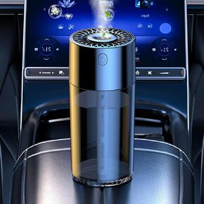 Intelligent Car Air Freshener, USB Plug-in Car Fragrance Air humidifier, Adjustable Concentration & 360° Surround Air Freshener Spray Humidification, 7-Color Atmosphere Light, 300ML Large Capacity in Saudi Arabia