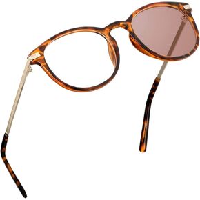 Blue Light Blocking Glasses, Photochromic Pink Sunglasses, Anti Eyestrain, Computer Reading Glasses, Gaming Glasses, TV Glasses for Women, Anti Glare