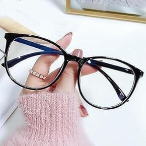1pc Black Plastic Light Glasses for Women,Fashion Blue Light Glasses, Light Blocking Glasses,Computer/TV/Phones/Gaming Glasses,Computer Reading Glasses for Women Men,Vision Care