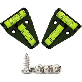 2Pcs T Level with Magnetic Base, Magnetism and Screws Mounted Dual-use Bubble Spirit Level Measuring Layout Tools Levels