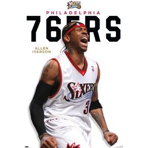 Trends International Allen Iverson - Feature Series 23 Wall Poster, 34L x 22.4W, Premium Unframed Version