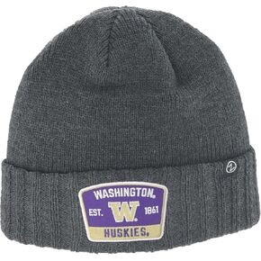 ZHATS Standard NCAA Officially Licensed Beanie Hat Ranger Patch Switch Charcoal, Grey, One Size