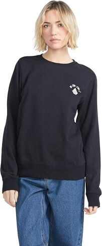 Volcom Women's Truly Deal Crew Fleece Sweatshirt in Saudi Arabia