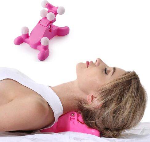 Tension Headache Relief Products, Cervical Traction for Neck Pain Relief, Massage Traction Pillow with 6 Trigger Point Therapy in Kuwait