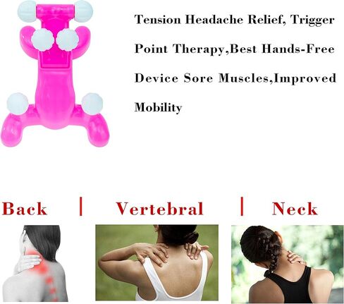 Tension Headache Relief Products, Cervical Traction for Neck Pain Relief, Massage Traction Pillow with 6 Trigger Point Therapy in Kuwait