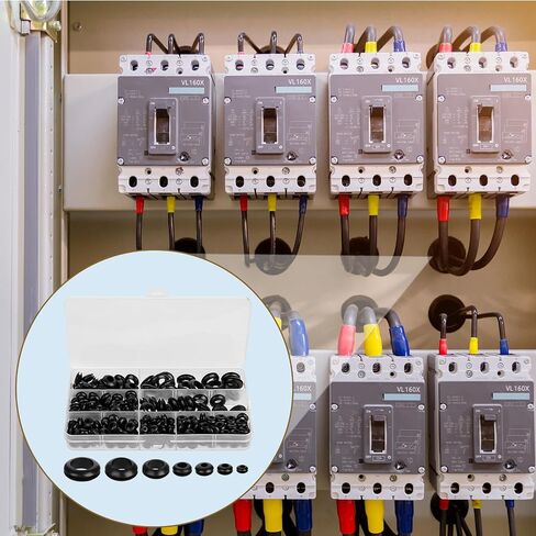 260 Pcs Rubber Grommet Kit 7 Sizes Firewall Rubber Hole Plugs Rubber Cable Grommet Rubber Wire Grommets Protector for Wiring Automotive in Saudi Arabia