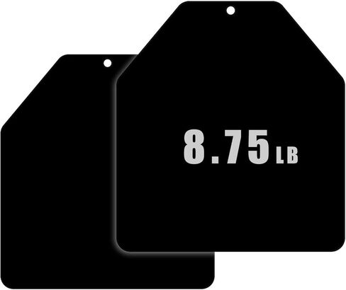Tribe WOD Weight Vest Plates 5.75-13.75lb | Plate Carrier Weights for Heavy Training, Heavy Workouts, Running, Cross Training | Premium Steel | Additional Weight for Weight Vests in Kuwait