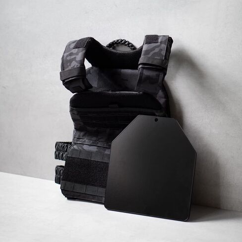 Tribe WOD Weight Vest Plates 5.75-13.75lb | Plate Carrier Weights for Heavy Training, Heavy Workouts, Running, Cross Training | Premium Steel | Additional Weight for Weight Vests in Kuwait