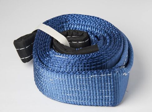 HiGear 9 Ton 3 Inch X 10 Ft. Polyester Tow Strap Rope 2 Loops 14,000lb Towing Recovery (3in 10ft 3x10, Blue) in Kuwait