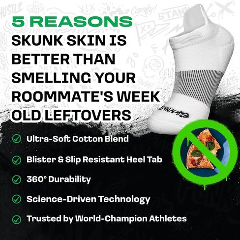 Anti-Odor Ankle Tab Socks - Low Cut Socks with Heel Tab, No-Show Athletic Socks for Sports, Men & Women in Saudi Arabia
