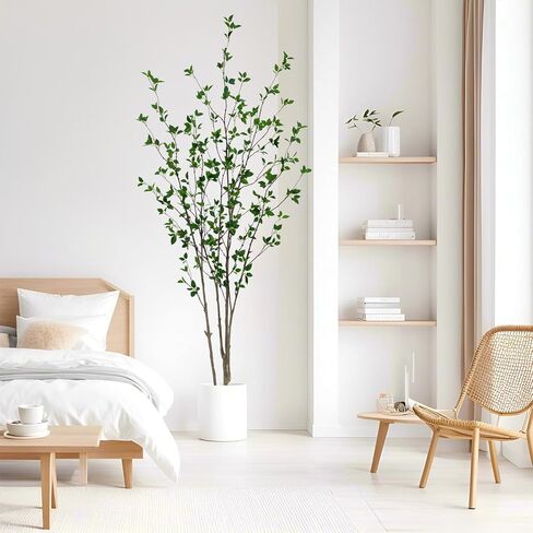 Artificial Citrus Tree 6FT, Minimalist Faux Citrus Potted Plant Fake Tree for Home Office Living Room Bedroom Porch Floor Decor in Kuwait