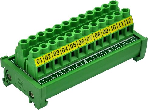 DIN السكك الحديدية جبل 30A / 300V 12 موقف وحدة توزيع كتلة المحطة الطرفية المسمار in Kuwait