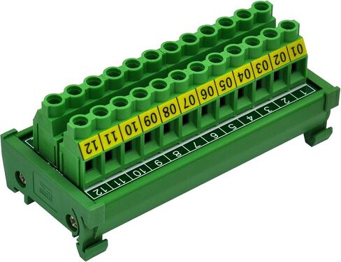 DIN السكك الحديدية جبل 30A / 300V 12 موقف وحدة توزيع كتلة المحطة الطرفية المسمار in Kuwait