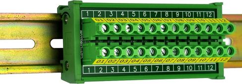 DIN السكك الحديدية جبل 30A / 300V 12 موقف وحدة توزيع كتلة المحطة الطرفية المسمار in Kuwait