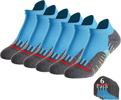Jo's Quartma Compression Running Socks Low Cut 3/6 Pairs for Men & Women Thick Cushioned Athletic With Ankle Support in Saudi Arabia