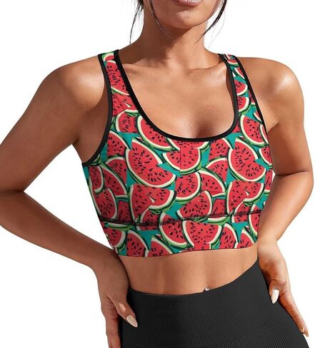 Sports Bras for Women Funny Yoga Crop Tank Tops for Exercise Athletic Workout Running Biker Gym S-2XL in Saudi Arabia