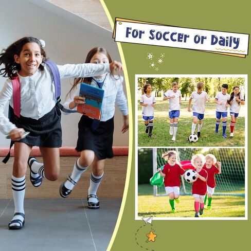 Durio Youth Baseball Socks Toddler Kids Soccer Socks Soft Cotton Long Socks for Girls Boys Kids Baseball Socks in Saudi Arabia