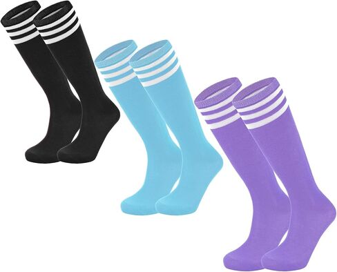 Durio Youth Baseball Socks Toddler Kids Soccer Socks Soft Cotton Long Socks for Girls Boys Kids Baseball Socks in Saudi Arabia