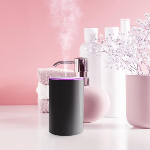 ANSIBLE Essential Oil Diffusers, Waterless Diffuser, Battery Operated Diffuser, Aromatherapy Diffuser, 10ml Sweet Orange Essential Oils, Black in Saudi Arabia