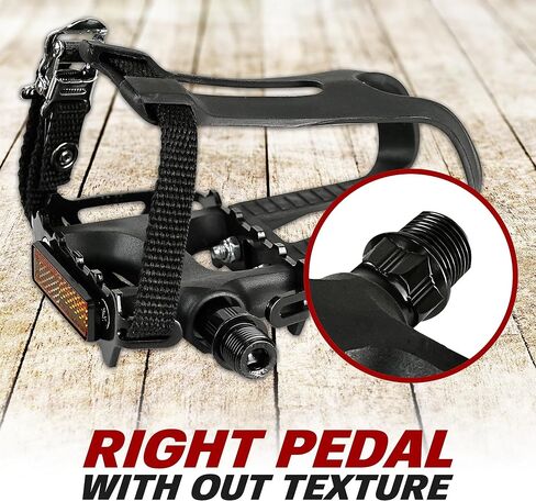BV Bike Pedal - Universal Fit Bicycle Pedals 9/16" Compatible, Non-Slip & Durable Lightweight, Fits Most Adult Bikes & MTB Bicycles in Kuwait
