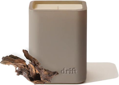 Drift Teak Scented Candle - Clean Oil Candle - Premium Candle - Home Decor - Fragrance Oil Candle - 60 Day Burn Time - 10.5 oz in Saudi Arabia