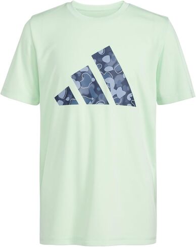 تي شيرت Adidas للأولاد رياضي مقاوم للرطوبة بشعار T BoS بأكمام قصيرة، (ليموني، X-Large 18/20) in Saudi Arabia