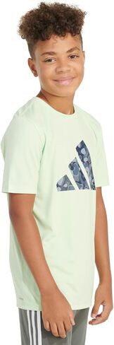 تي شيرت Adidas للأولاد رياضي مقاوم للرطوبة بشعار T BoS بأكمام قصيرة، (ليموني، X-Large 18/20) in Saudi Arabia