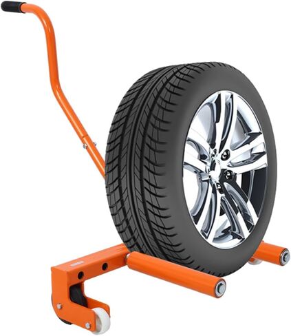 عجلة إطارات قابلة للتعديل شديدة التحمل، عربة أدوات نقل الإطارات بسعة تحميل 330 رطل مع بكرة قابلة للتعديل، أداة رفع الإطارات لورشة العمل، المرآب، عجلة السيارة لتحريك إصلاح السيارات في الإطارات in Kuwait