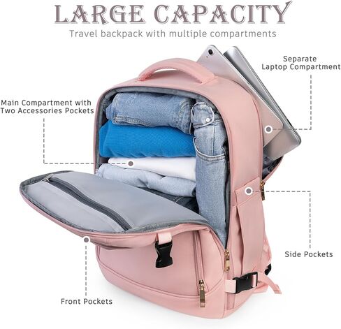 Rinlist Large Backpack for Men Women, Travel Backpack in Kuwait