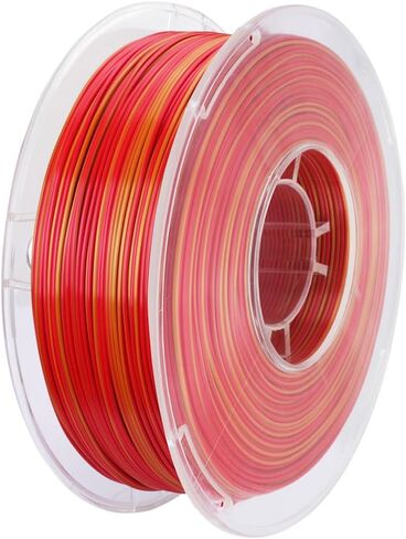 CC3D Silk Candy PLA Filament 1.75mm ديناميكي لون الحلوى Silk PLA 3D خيوط الطابعة 1KG متدرج متغير متعدد الألوان لامعة لمواد الطباعة FDM ثلاثية الأبعاد (حلوى الذهب الأحمر) in Kuwait