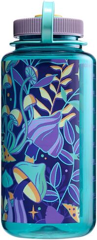 نالجين الحفاظ على 32 أوقية. زجاجة ماء ذات فم واسع - فطر نباتي أزرق in Kuwait