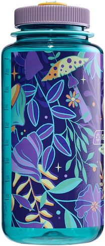 نالجين الحفاظ على 32 أوقية. زجاجة ماء ذات فم واسع - فطر نباتي أزرق in Kuwait