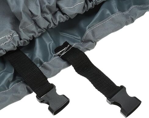 Jon Boat Cover,12ft 600D Heavy Duty Trailerable Jon Boat Cover,Waterproof Sun Protection Jon Boat Cover with Strap System,Fits 12ft Jon Boat Beam Width up to 56 inch,Grey in Saudi Arabia