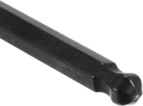 uxcell 3pcs 6mm Ball End Hex Key Wrench, Metric L Shaped Long Arm CR-V Repairing Tool for Bikes Furniture Repair, Black in Saudi Arabia