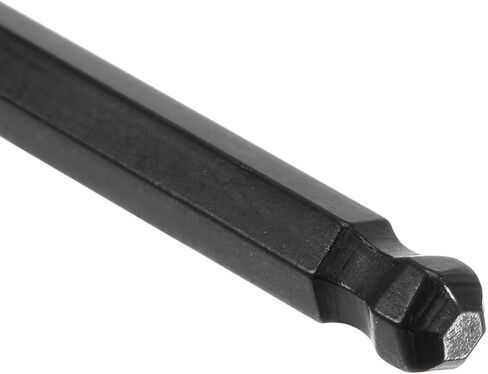 uxcell 3pcs 6mm Ball End Hex Key Wrench, Metric L Shaped Long Arm CR-V Repairing Tool for Bikes Furniture Repair, Black in Saudi Arabia