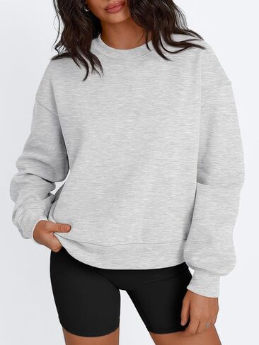 Trendy Queen Womens Crewneck Sweatshirts Casual Pullover Long Sleeve Shirts Fall Fashion 2024 Clothes in Saudi Arabia