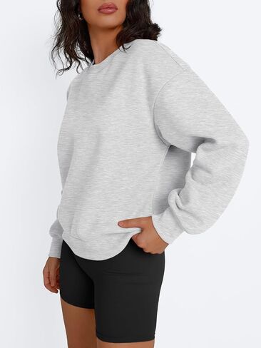 Trendy Queen Womens Crewneck Sweatshirts Casual Pullover Long Sleeve Shirts Fall Fashion 2024 Clothes in Saudi Arabia