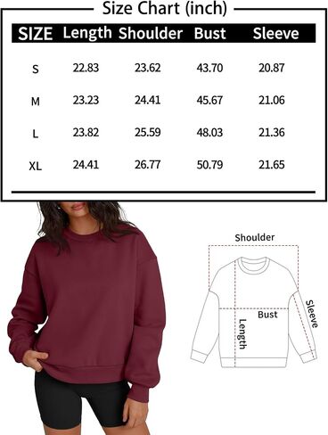 Trendy Queen Womens Crewneck Sweatshirts Casual Pullover Long Sleeve Shirts Fall Fashion 2024 Clothes in Saudi Arabia