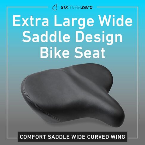 مقعد دراجة Sixreezero، سرج دراجة مريح كبير جدًا وواسع للغاية ووسادة Super Duper Max مقعد مريح للرجال والنساء in Kuwait