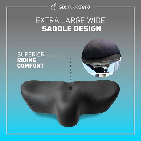 مقعد دراجة Sixreezero، سرج دراجة مريح كبير جدًا وواسع للغاية ووسادة Super Duper Max مقعد مريح للرجال والنساء in Kuwait