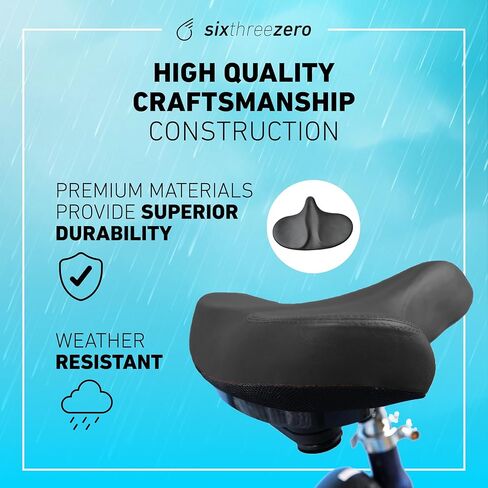 مقعد دراجة Sixreezero، سرج دراجة مريح كبير جدًا وواسع للغاية ووسادة Super Duper Max مقعد مريح للرجال والنساء in Kuwait