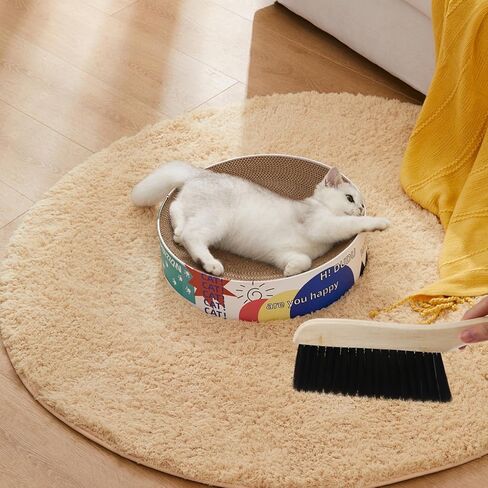 3 قطع من مكنسة الخفق الخشبية فرشاة الغبار مع مقبض خشبي مكنسة يدوية فرشاة ذات شعيرات ناعمة لسرير العداد ومدفأة السيارة المنزلية باللون البني in Kuwait