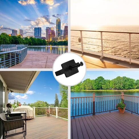 300 Pcs Hidden Fastener Clips,Hidden Deck Fasteners with 304 Stainless Steel Start Clips and Screws for Composite Decking Board,Plastic T Clips for 165 SQ.FT. in Saudi Arabia