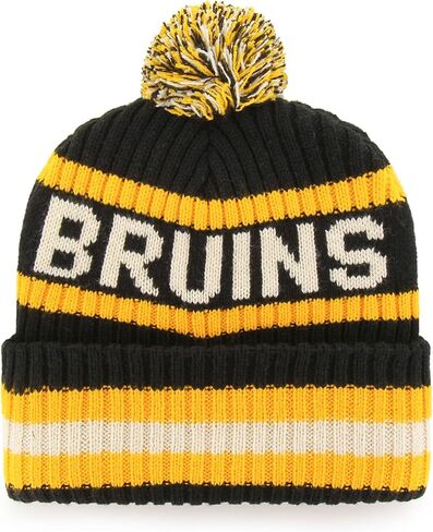 قبعة '47' للرجال من Boston Bruins Bering محاكة بأساور - مقاس واحد أسود in Saudi Arabia