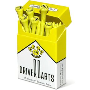 Driver Darts Golf Tees - Premium Bamboo Golf Tees - Open a Pack and Light Up The Tee Box