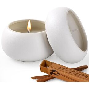 INGOFIN Aromatherapy Candles for Home Scented - 10.6 oz Natural Wax Candles with Floral Scents, Candle Set for Spa, Bath, Yoga, Home Decor Candle, Set of 2
